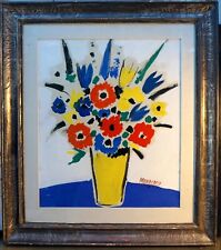 1959 SANTE MONACHESI FIORI- OLIO SU TELA CON CORNICE-GRANDE DIPINTO-NATURA MORTA