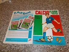 ALBUM CALCIO FLASH 85 COMPLETO MB/OTTIMO TIPO CALCIATORI PANINI EDIS LAMPO MIRA