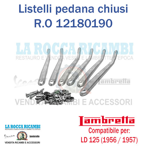 Kit listelli pedana anteriore - pedana,