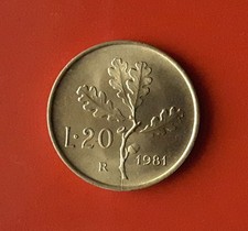 20 LIRE 1981 ERRORE - FRATTURA