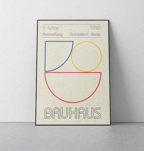 Poster design vintage bauhaus - poster,