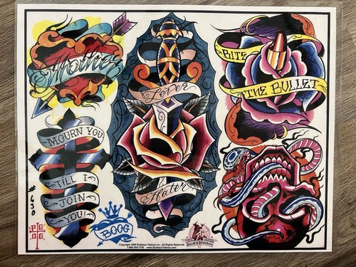 Vintage art tattoo laminato - vintage,