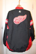 Giacca a vento STARTER CENTER ICE Detroit Red Wings uomo XL retro grande grafica