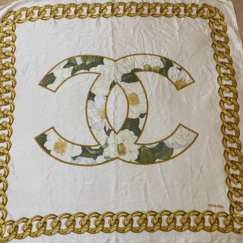 Sciarpa chanel camelia logo - chanel,