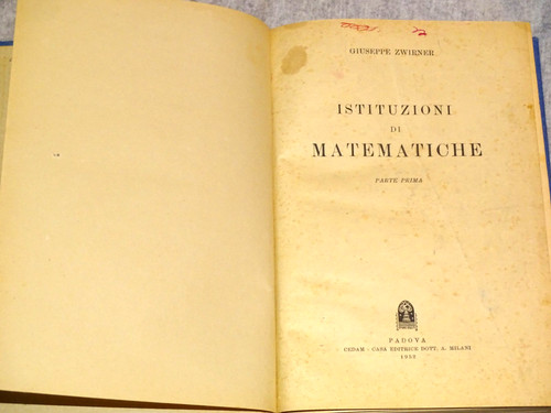 Istituzioni matematiche - istituzioni, di