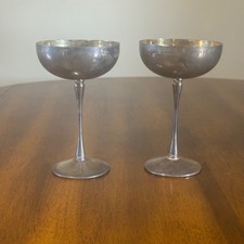 2 calici vintage placcati