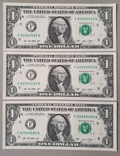 LOTTO DI 3 BANCONOTE DA 1