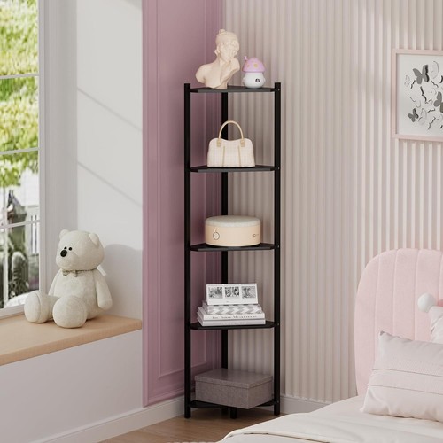 Bamboo tall corner - tall, shelf