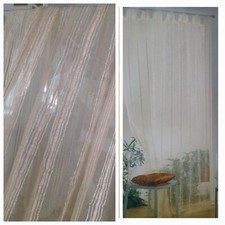 Tenda 2 Pz teli tessuto beige