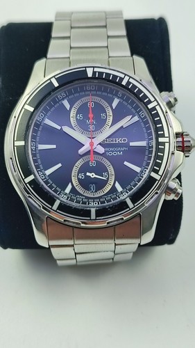 Seiko quartz chronographe 100m - seiko,