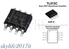 2 pz TL072C SMD SOP8 JFET