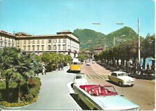 Lugano (Svizzera) Palazzo Municipale, Hotel de Ville, Rathaus, Old Bus & Cars