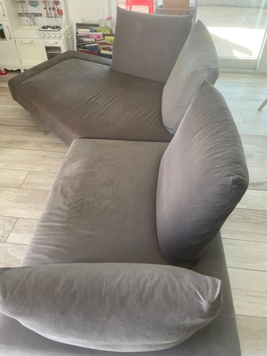 Divano bicolore moderno - divano,