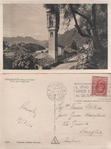 Cartolina ospedaletto lago - cartolina,