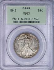 Mezzo dollaro 1942 Walking