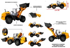Modellino ruspa con pala - modellino,
