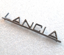 LANCIA scritta emblema originale in metallo probabilmente per Lancia Flavia