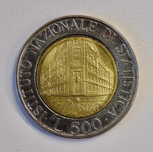 Moneta 500 lire - 500, 1996