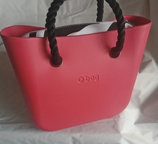 O bag MINI - Borsa Nuova Originale O bag col. CORALLO Int. ZEBRA Manici  NERO