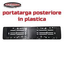 PORTATARGA AUTO POSTERIORE IN PLASTICA NERO UNIVERSALE TARGHE DAL 1999 IN POI