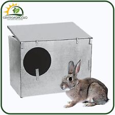 NIDO CHIUSO PER CONIGLI CM 43X25X35 ALLEVAMENTO ANIMALI DA CARNE E ALLEVAMENTO