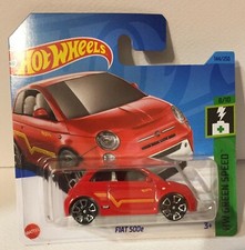 Fiat 500 E Red Hot Wheels HW