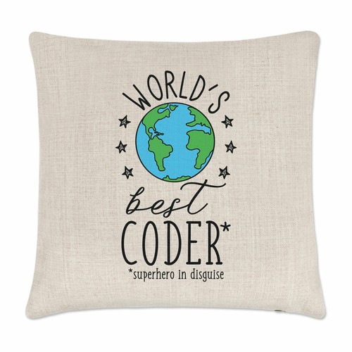 Cuscino copricuscino coder