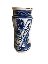 Albarello in maiolica - L. Stoechas - lavanda selvatica