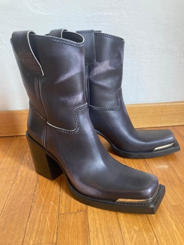 Miu leather boots - leather,
