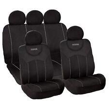 SET COMPLETO DI FODERE COPRISEDILI 11 PEZZI PER AUTO MARCA MOMO NERO/GRIGIO