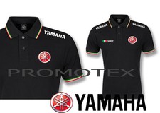 polo yamaha factory cotone tricolore corse italia racing maglietta 