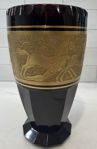 Vaso vintage moser vetro - moser, in