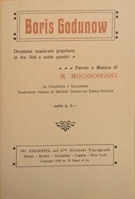 Libretto d'opera BORIS