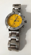 Orologio Cronografo Victorinox Swiss Army Acciaio Giallo Raro