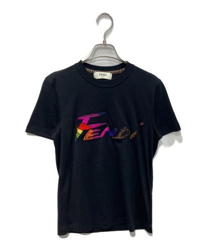Fendi logo embroidered cotton - logo,
