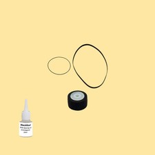 Cinghia Rullo Pressione Olio = Kit 8 per Nakamichi 550 Cassette Deck