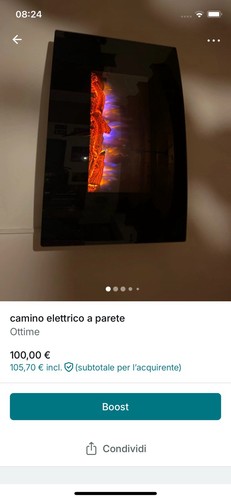 Camino elettrico parete - da,