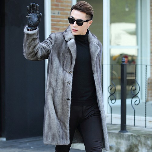 Parka uomo pelliccia visone