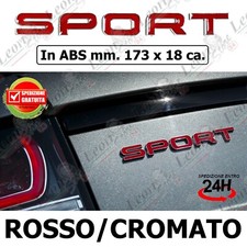 Logo Scritta Posteriore Sport Rosso/Cromato per Range Rover  Land emblema auto