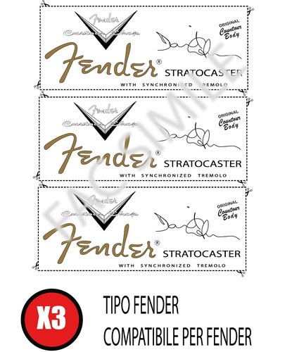 Decal tipo fender - decal,