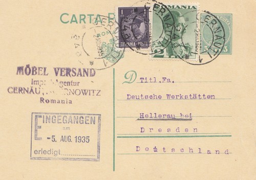 Romania 1935 gernauti a - da,