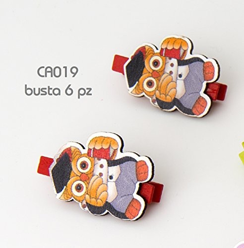 Mollette gufo laurea - pz,