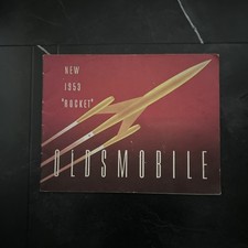 Brochure concessionaria Oldsmobile "Rocket" V8 1953 - Novantotto, Super 88, Deluxe
