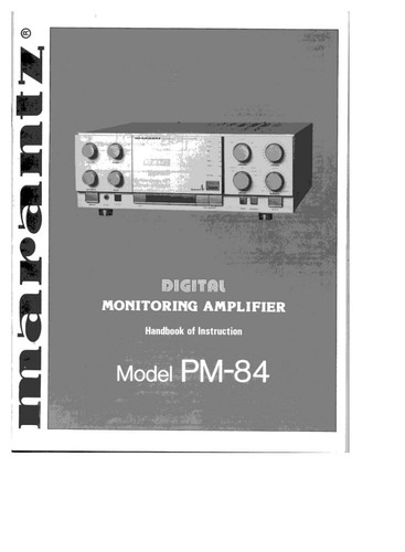 Marantz pm84 amplificatore - pm84,