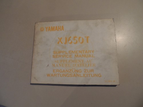Manuale officina yamaha - officina, xj650