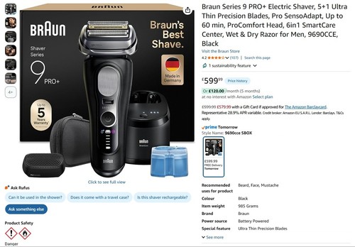Braun series pro 9690cce - series, pro+