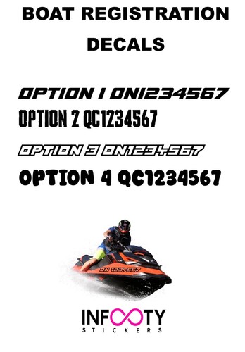 Boat registration numbers - registration,