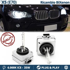 2 Lampadine BIXENON D1S PER Bmw X5 E70 RICAMBIO 35W 6000K luci HID GHIACCIO