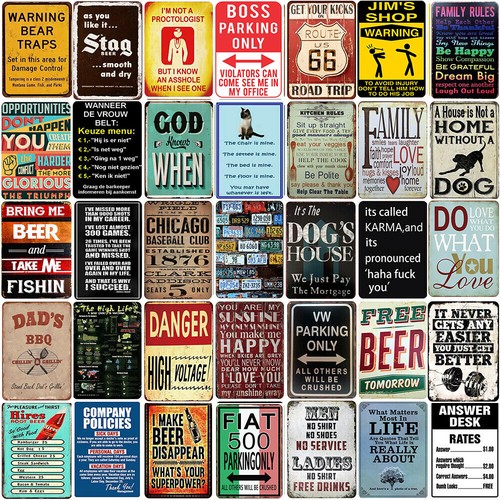 Poster insegna latta metallo - poster,