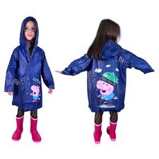 George di Peppa Pig Giacca Para pioggia Impermeabile 2-7anni Mantella Poncho